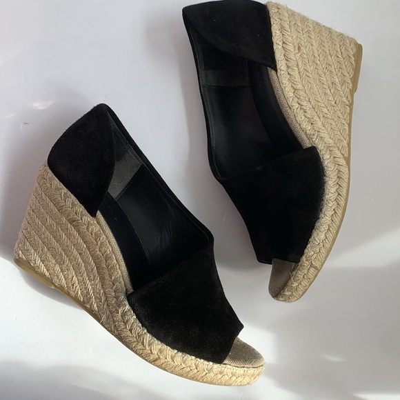 Vince BLK suede d’orsay wedge - Picture 3 of 7